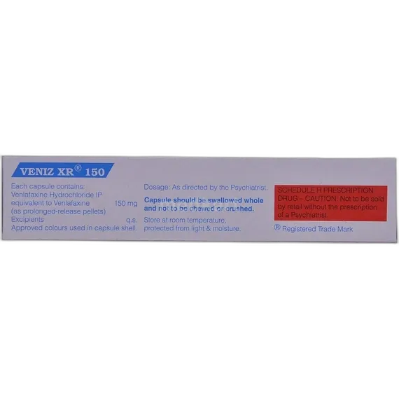 veniz xr 150mg capsule 10's